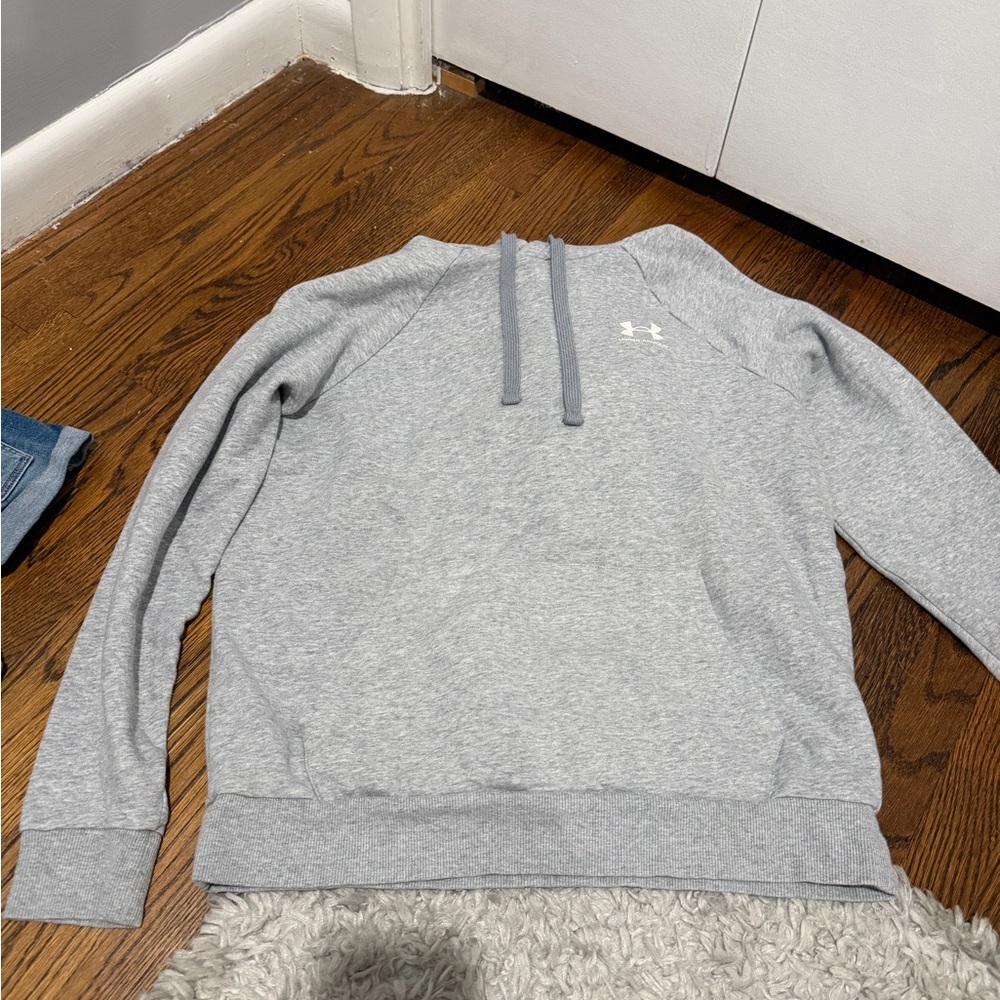 Under Armour Light Heather Gray Pullover Hoodie - image 1